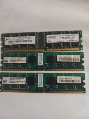 Desktop Computer Memory Cards, 256 And Two 512 MB.