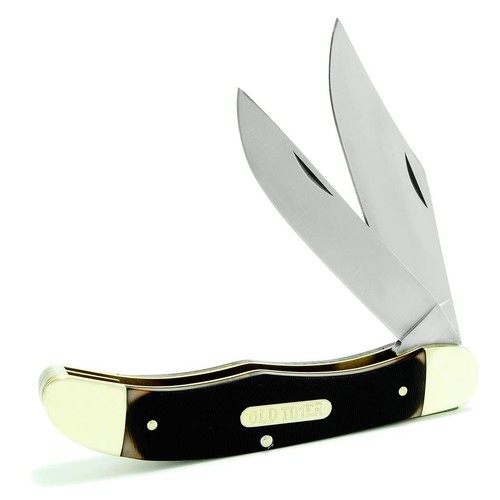 Schrade 25OT Folding Hunter 9.3in Traditional Pocket Knife with 2 High Carbon...