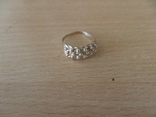 SOLID 9CT GOLD KEEPER RING, SIZE Q
