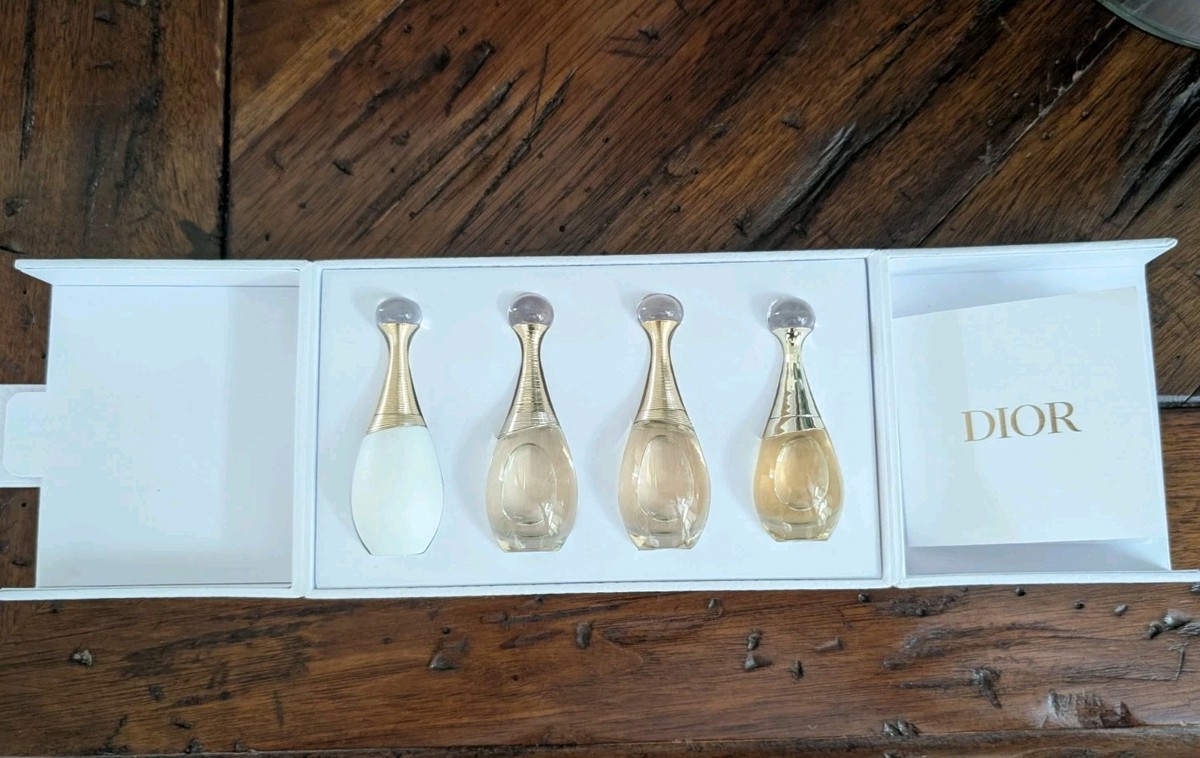 Dior J'adore フレグランスセット 4種 Dior J'adore Perfume Fragrance 4 Piece Deluxe Travel Size Set New