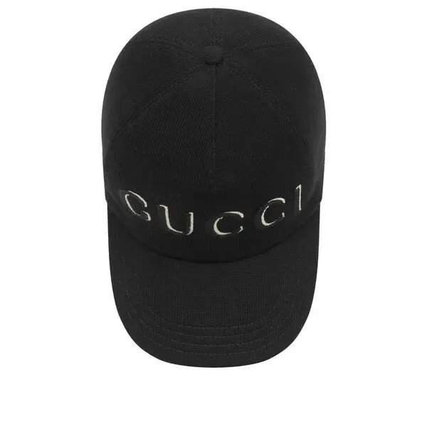 NWT Gucci Black Logo Wool Baseball Cap Hat Size M Retail $675 | eBay
