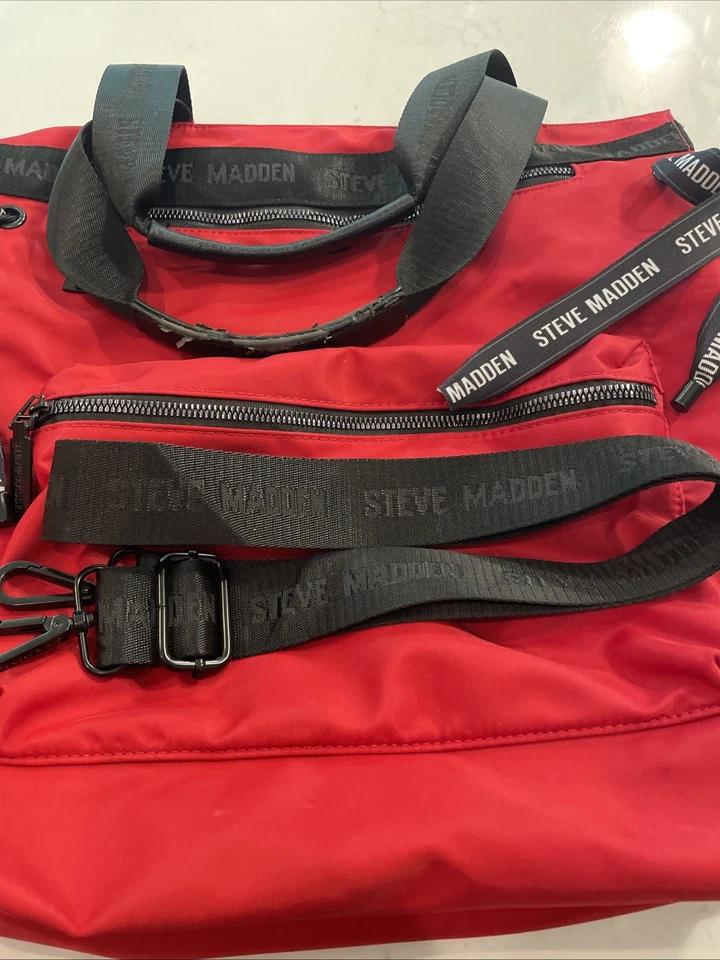 Steve Madden crossbody bag Red 16x16 Carry Handles And Crossbody Strap - Image 2 of 4