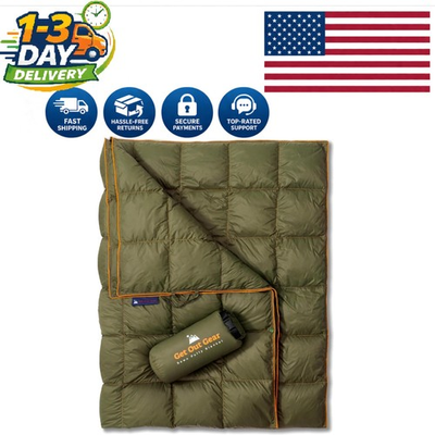 #ad Cozy Down Camping Blanket 650 Fill Power Lightweight amp; Packable for Travel $103.99