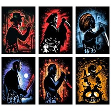 6 Packs Halloween Diamond Painting Kits for Adults 5D Diamond Art Kits for Ad...