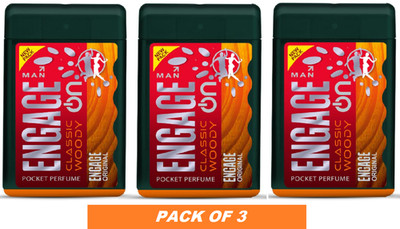 3X Engage On Classic Woody 17ml Pocket Perfume for Men to Attract Hot Girls