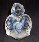 Vintage Fenton Art Glass Guardian Angel Opalescent and Clear 95th Anniversary?