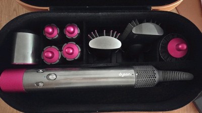 Dyson Airwrap Complete Haarstyler Nickel/Fuchsia mit Tasche & Zubehör   TOP