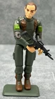 1982-83 HASBRO GI JOE GRUNT W/SWIVEL ARM, COMBAT PACK, RIFLE & STAND