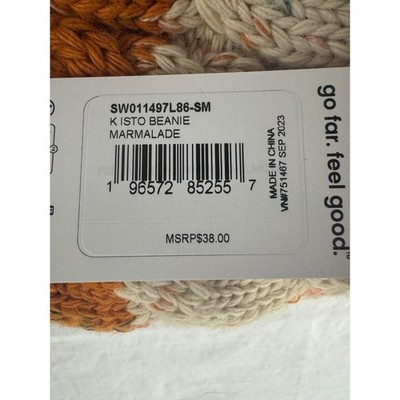 Smartwool Isto Beanie Marmalade Orange Merino Wool Cable  display picture 1