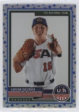 2023 Panini USA Baseball Stars & Stripes Stars Prizm Carson Bolemon #22 a2v
