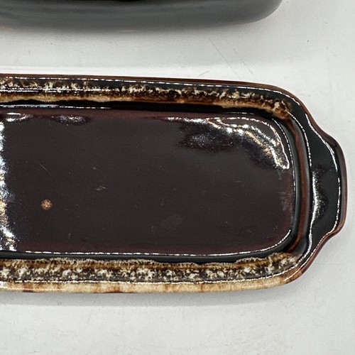 Vintage 1970s Pfaltzgraff Gourmet Brown Drip Glaze Butter Dish - Picture 12 of 14