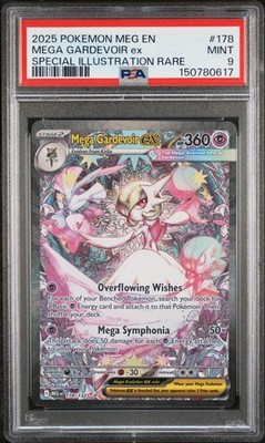 PSA 9 Mega Gardevoir Ex #178 2025 Pokemon Mega Evolution 150780617