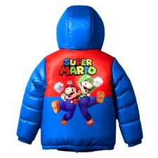 Nintendo Super Mario Bros Boy Winter Puffer Jacket Mario Kart Graphic Print 8
