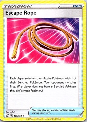 Escape Rope Uncommon SWSH05: Battle Styles 125/163 NM