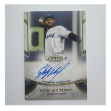 Topps 2021 Tier One Prime Performers Auto Starling Marte Marlins #PPA-SMA 25/300