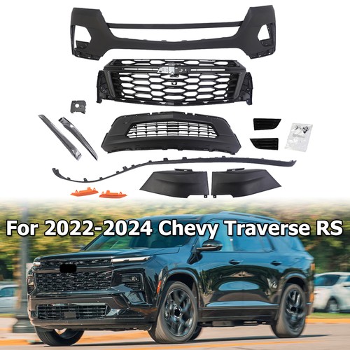 Fit Chevy Traverse 2022 2023 2024 Front Bumper Cover Grille Assembly Complete