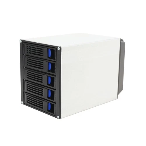 CDZHLTG 5 Bay 3 x 5.25 Drive Bays Hard Disk Enclosure HDD Hot Swap Cage Rack