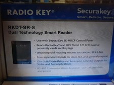 Securakey Rkdt-sr-s Dual Technology Smart Reader, Wireless Key, Security Door