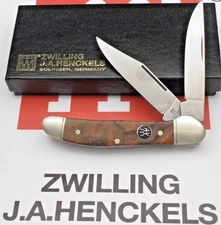 Vintage 1990’s JA Henckels by BOKER Solingen Copperhead Knife Walnut Handles