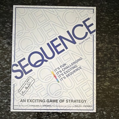 Jax Sequence Strategy Board Game, English & Spanish Instructions, 2-12 Players