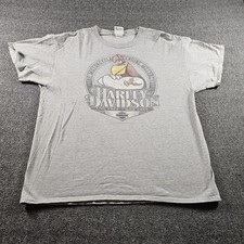 Harley-Davidson Shirt Mens XL Gray Looney Tunes Foghorn Taz Graphic Tee Biker