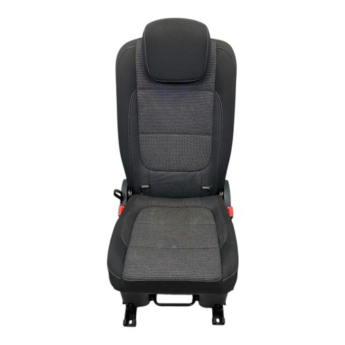 Rücksitz Einzelsitz hinten Mitte Stoff VW Sharan 7N schwarz grau BY