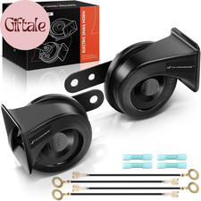 Dual Snail Horn High Low Universal Electric Horns - 12V 110Db - Compatible with