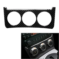 Carbon Fiber Central Console Dashboard Knob Cover Trim For Nissan 350z 2003-2009