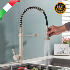 Miscelatore Rubinetto Avena Cucina 360° Lavello Casa Ottone Monocomando Doccetta