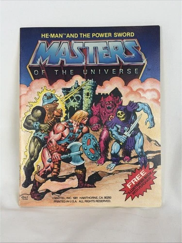 Vintage Motu He-man And The Power Sword Mini Comic Book Masters of the Universe