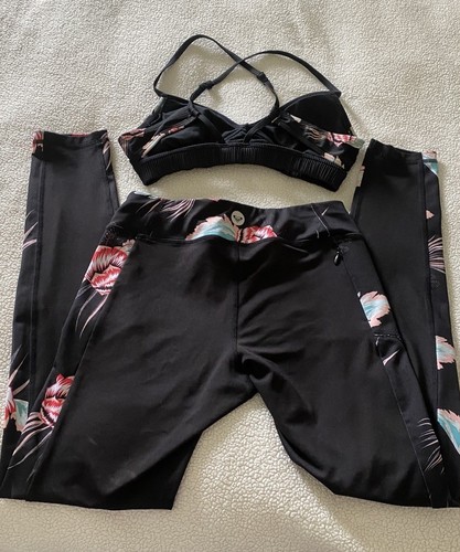 Women's Seamless High-Waisted Leggings and Sports Bra Set Yoga Sz Small - Picture 6 of 17