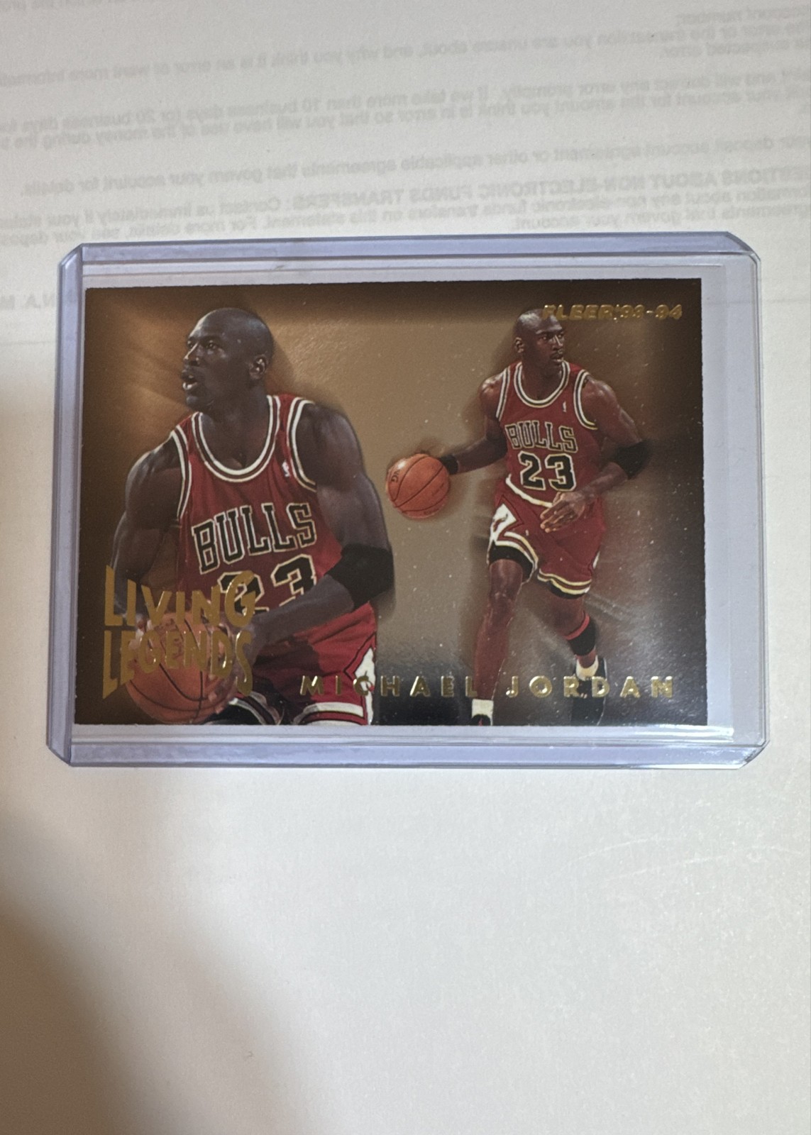 1993-94 Fleer - Living Legends Michael Jordan #4