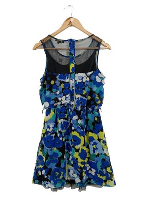 MY MICHELLE Sommerkleid Damen 38/M Mehrfarbig Blumenmuster Vintage Elegant
