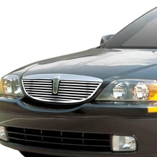 For Lincoln LS 00-02 1-Pc Chrome Polished 8x6 mm Horizontal Billet Main Grille