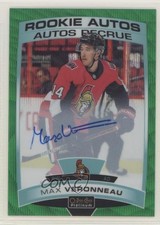 2019 O-Pee-Chee Platinum Rookie Autos Emerald Surge 6/10 Max Veronneau Auto 0c3