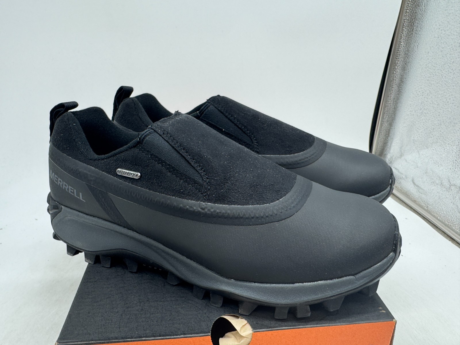 Merrell Thermo Snowdrift Moc Shell Stivali Uomo Nero Impermeabile Invernale 10 5