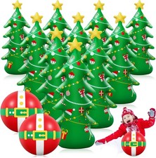 12 Pcs 28 Inch Giant Christmas Inflatable Bowling Game Set for Kids Toddlers