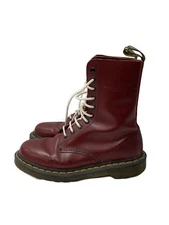 Dr.Martens 10HOLE Boots 24cm Bordeaux S108E AW006 Wrinkle