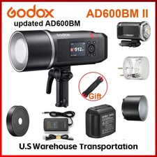 Godox AD600BM II 600W HSS 2.4G Bowens Mount Outdoor Studio Flash Modeling Light