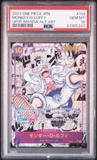 MANGA GEAR 5 MONKEY D. LUFFY One Piece 2023 OP05 New Era Japanese #119 PSA 10