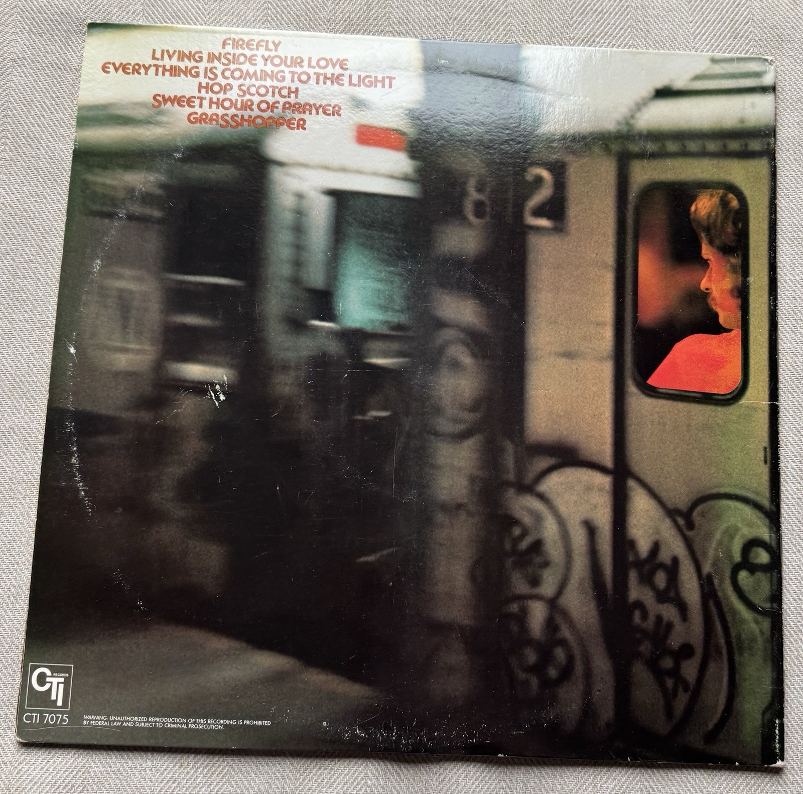 JEREMY STEIG - FIREFLY LP Vinyl - CTI RECORDS CTI 7075