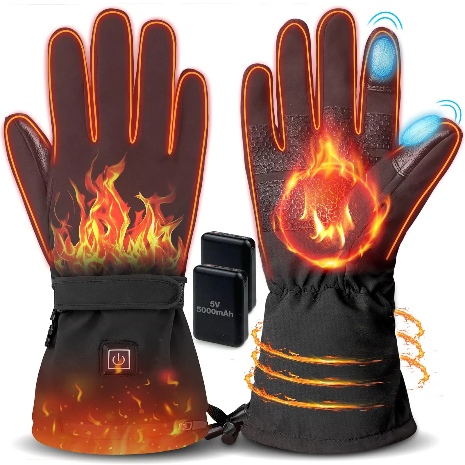 Rechargeable Heated Gloves 3 Temperature Levels for Arthritis & Raynaud's