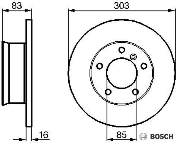 2X Bremsscheibe Bosch 0986478189 2 Bremsscheiben FüR Mercedes-Benz FüR Puch-image