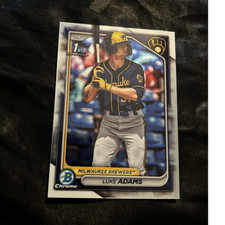 Topps 2024 Bowman Luke Adams #BP-50 Milwaukee Brewers Prospects Baseball Card