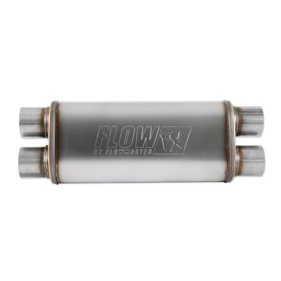 Flowmaster 72469 Muffler - Dual 3'' Inlets & Outlets - Stainless Steel