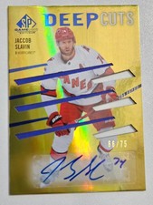 2023-24 SP Game Used Deep Cuts Auto Jaccob Slavin  66/75 #DC-84