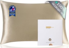 100 Pure Mulberry Silk Pillow Cases for Hair and Skin, Soft, Hypoallergenic 