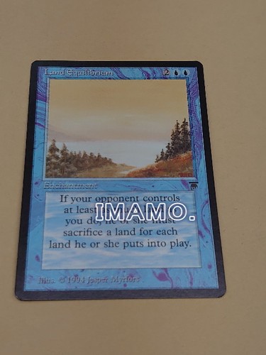 Magic The Gathering Legends Englisch Land Equilibrium Karte MTG Gebraucht