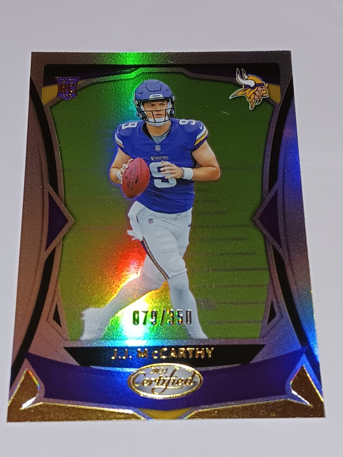 2024 Panini Certified - Rookies J.J. McCarthy #108 Mirror /350 (RC)