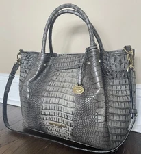 Brahmin Small Mallory Serpentine Melbourne Handbag- Preowned Good Condition 